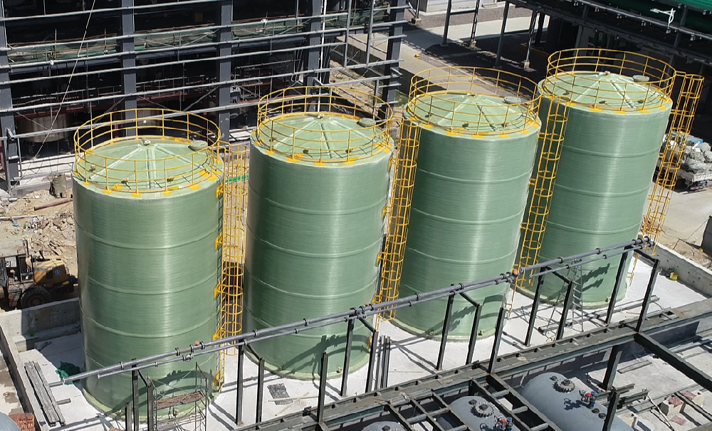 贵州容百废水提锂项目2000立方玻璃钢储罐